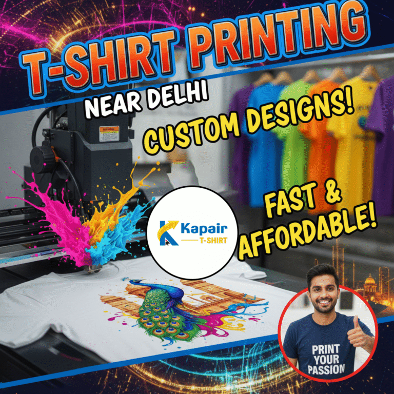 T-shirt Printing Near Delhi with Kapair T-shirt