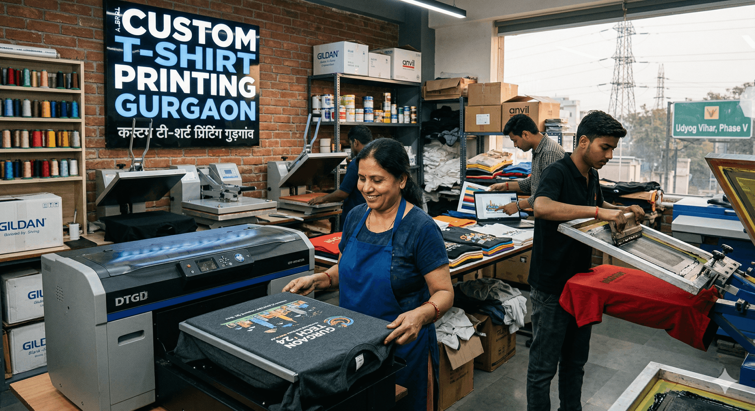 Custom T-Shirt Printing in Gurgaon: Premium Quality for Brands & Events