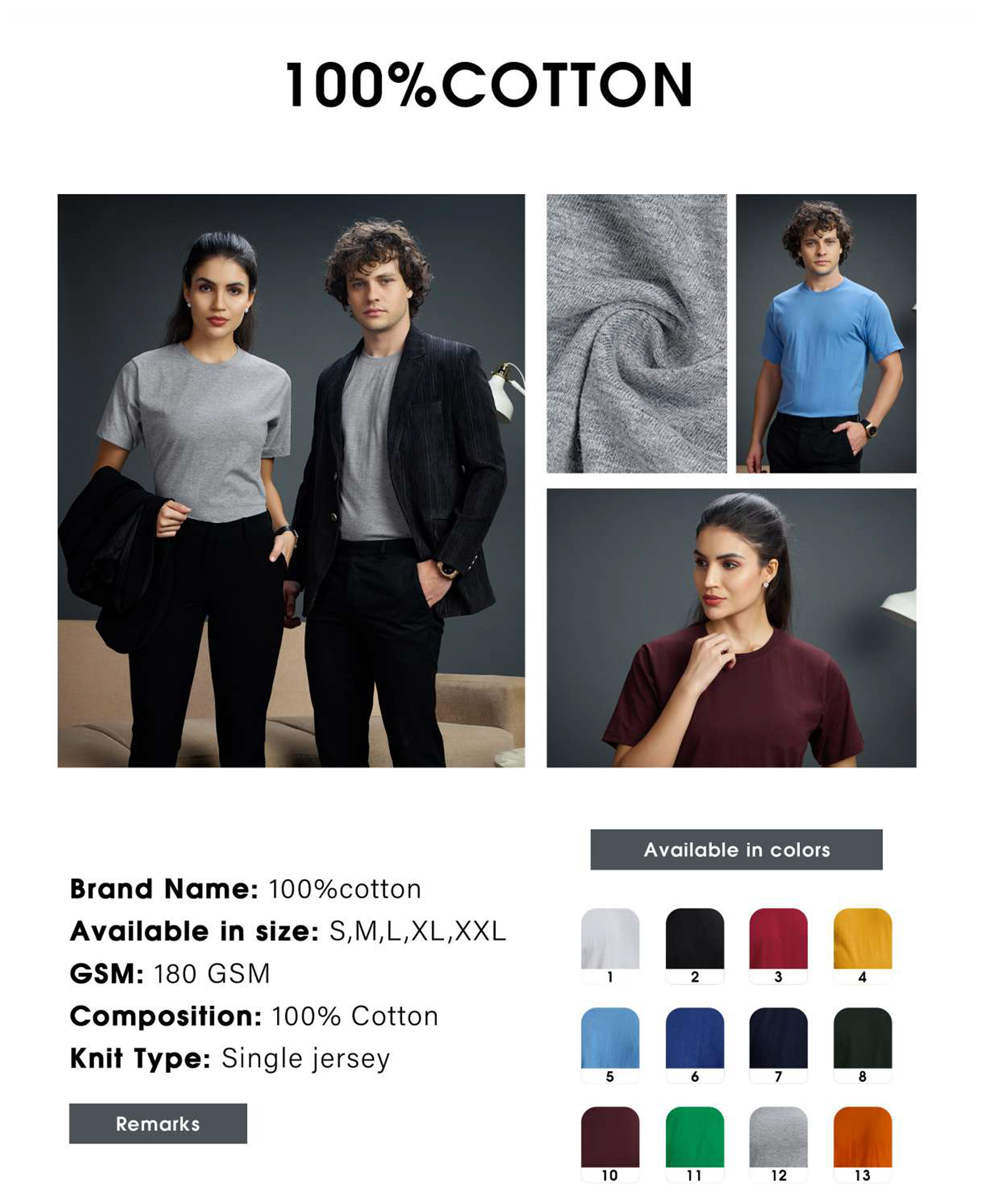 Premium Round Neck T-Shirts Supplier | Bulk Custom Tees | Kapair T-Shirt