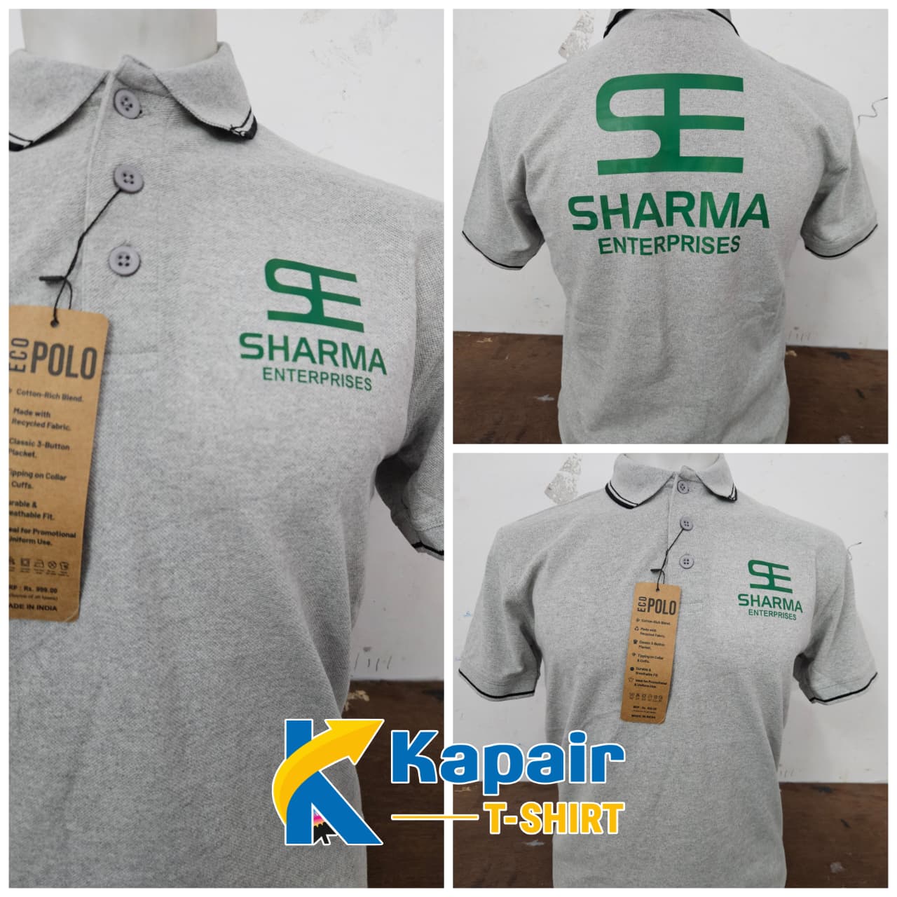 Custom Inkludink ECO Polo T-Shirts in Delhi | Kapair T-Shirt