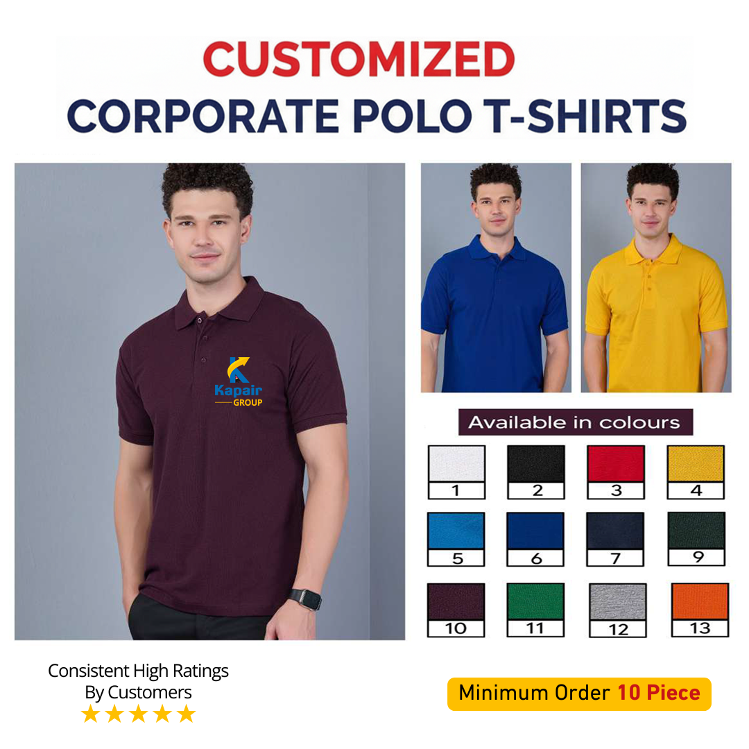 Custom Office Uniforms Gurugram | Premium Corporate Workwear | Kapair T-Shirt