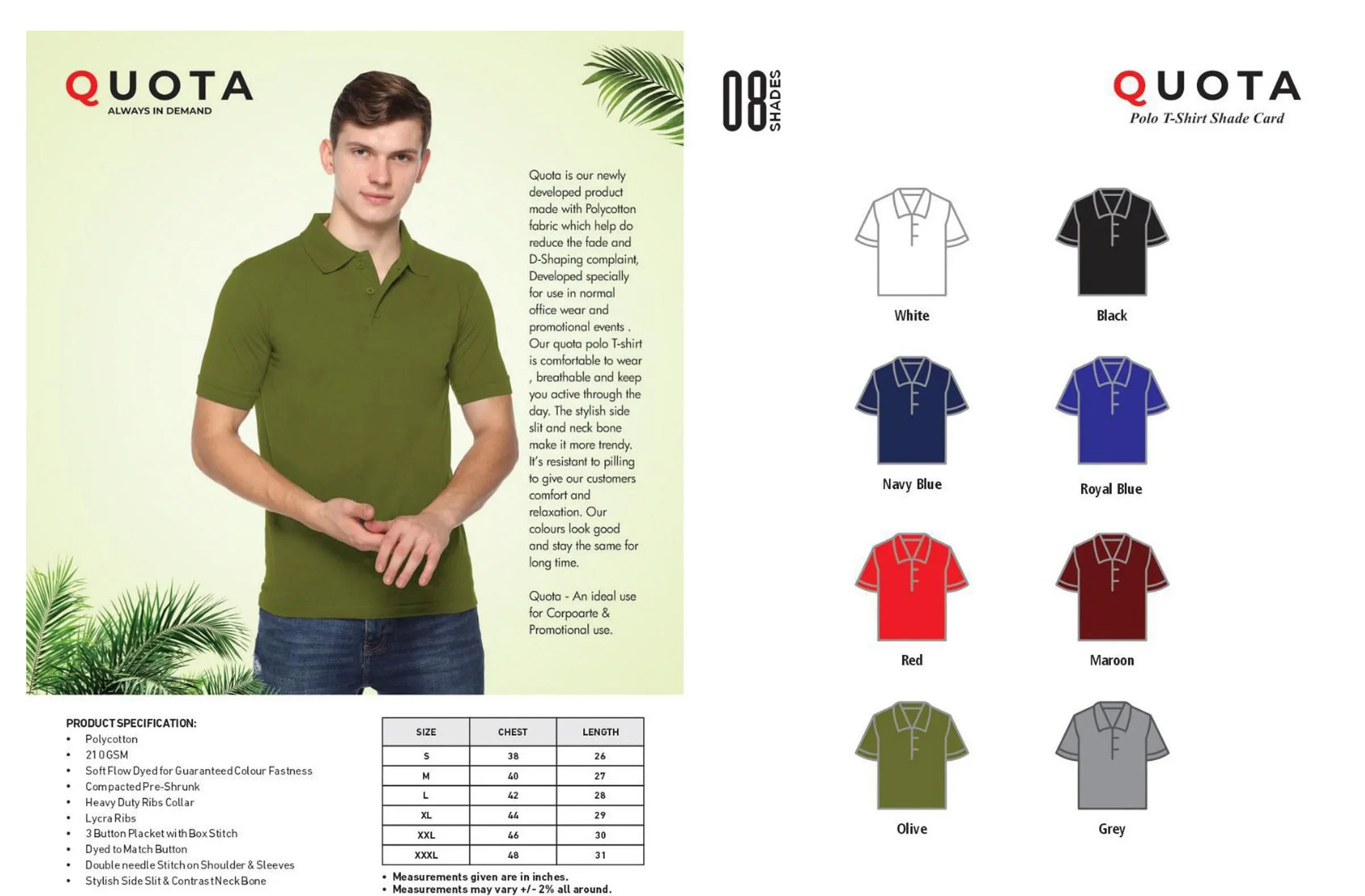 Quota Polo T-Shirt Supplier in Delhi — Premium Bulk Supply by Kapair T-Shirt