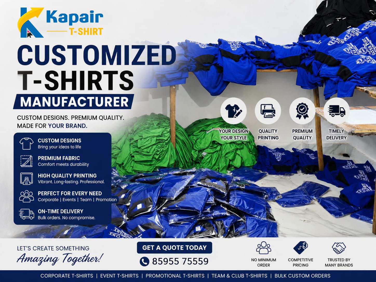 Customized T-Shirt Manufacturer Delhi
